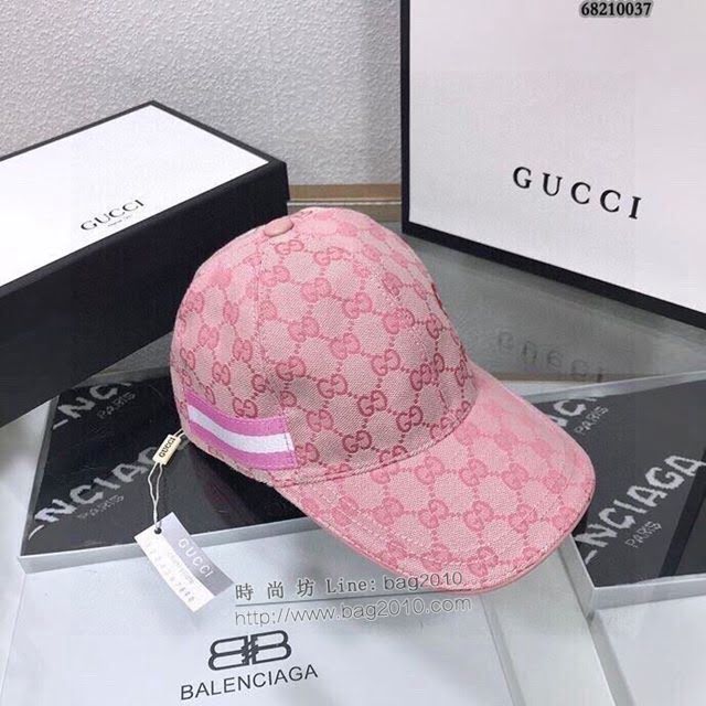 Gucci男女同款帽子 古馳GG印花鴨舌帽棒球帽  mm1034